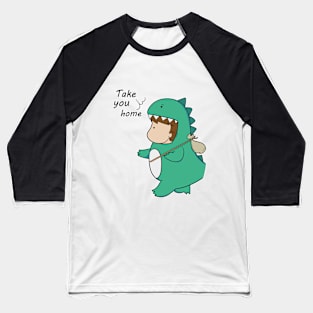 DINOSAUR LOVE Baseball T-Shirt